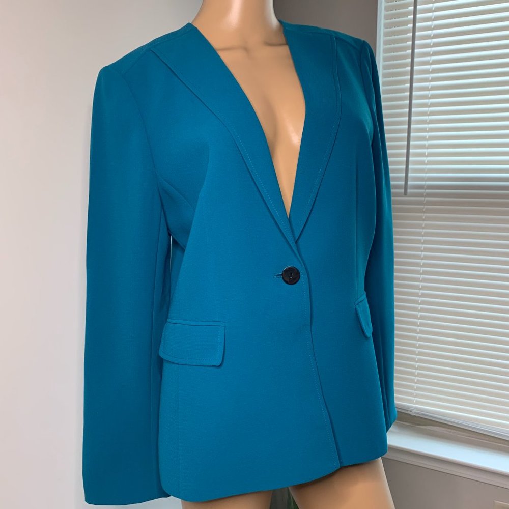 Tahari Teal Blazer Size - 10